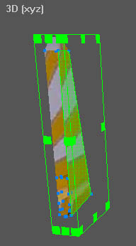 Image shows selection of one rudder surface